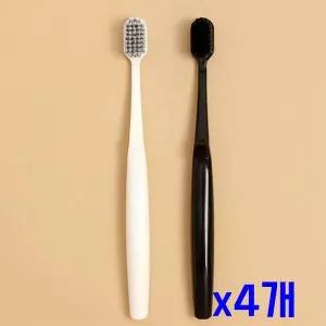 TBZ 미세모 틈새양치 간편 칫솔 2p세트(블랙화이트) x4개
