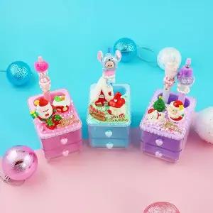 [키득키득]팝업 크리스마스 2단서랍 연필꽂이 만들기 패키지