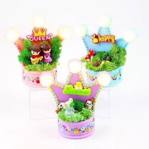 [키득키득]팝업 왕관 모스 무드등 만들기 패키지