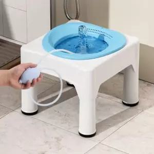 플라스틱 치항 좌욕 블루 대야 좌훈기 가정용 쪼그려