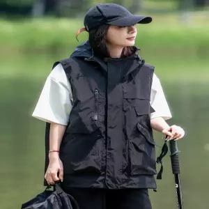 바람막이 야상 조끼 간절기 여성 집업 빅사이즈 여름