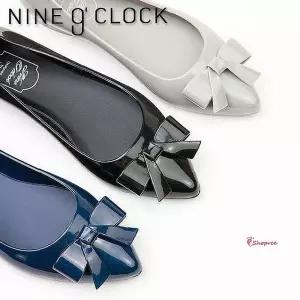 여성 데일리 플랫슈즈 리본큐트 젤리슈즈uvw380