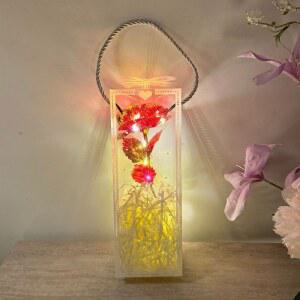 금박 장미 LED 컬러풀 데스크탑용 선물 발렌타인데이 상자