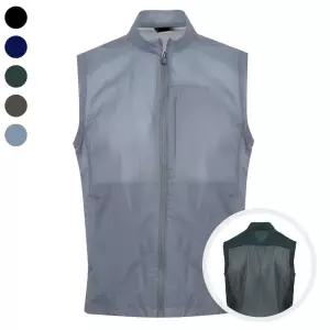 [리빌모아]남자 여름 쿨 메쉬 바람막이 조끼 DD-L-VE-5010-블루