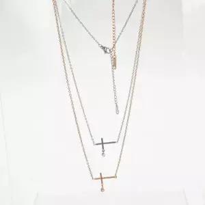 [라일리쥬얼리] Rly 써지컬스틸 가로십자가 목걸이 PM1000-6