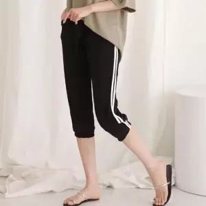 [라일리여성의류] Rly 여성 두줄 7부 밴딩 팬츠 조거 바지 추리닝 운