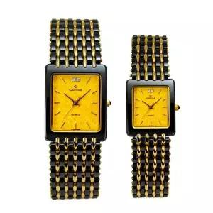 [카리타스]고품격 다이아몬드 지르코륨 사파이어 커플 사각 선물 명품 예물 고급 손목 시계 C77