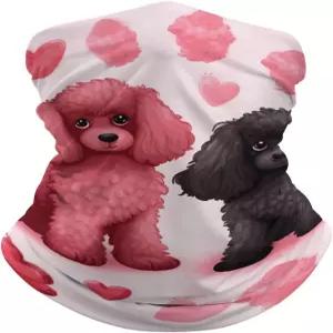 발라클라바 푸들스 강아지 반다나 여름 마스크 쿨링 넥 게이터 자외선 차단 및 통기성 스키 스카프 낚시