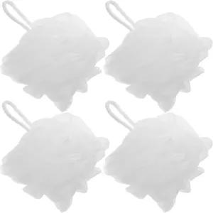 니양글 4종 각질 제거 목욕 루파 바디 스크러버 스펀지 세트 부드러운 허리와 클렌징을 위한 대형 소프트