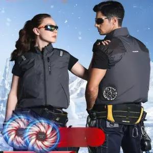 작업복 선풍기 조끼 빅사이즈 냉방 냉각 반팔 얼음 신품