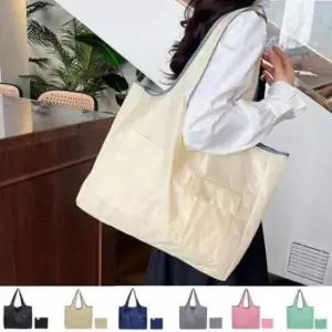 [문구] 장바구니 접이식 시장가방 휴대용 투포켓 쇼핑백 수납가방