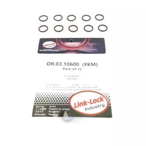 링크락 10PCS OR.03.10600 FKM 바이톤 12.4×1.8 커민용 유니버설 오링 키트 3627695