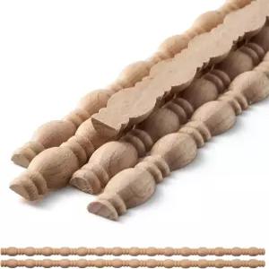 쿼그브스 12개 장식용 박선 목재 트림 보빈 액자용 몰딩 홈 벽 캐비닛 선반 창문 도어 11mm