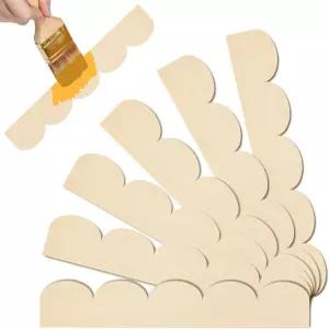 가리비 장식 목재 트림 미완성 가장자리 나무 몰딩 귀여운 DIY 캐비닛 창문 선반 문 벽 15.74 x 3.94 인치