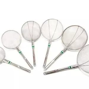 식당뜰채 좁은망 뜰채 건지개 채망 채반 튀김망 3호 27.5cm 튀김뜰채