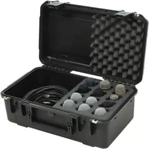 SKB i시리즈 마이크 하드 케이스 12슬롯 폼 내장 방수 폴로필렌 쉘 및 시스템 보호를 위한 케이블 저장