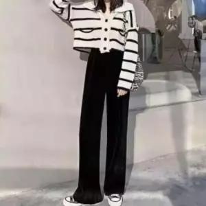 [옷자락]여성 따뜻한 겨울 필수 기모 벨벳 코듀로이 와이드 바지