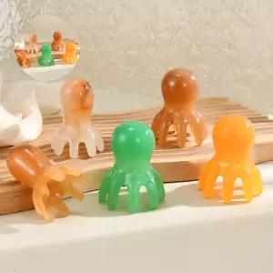 괄사 지압 문어 노란 두피마사지기 플라즈마레이저