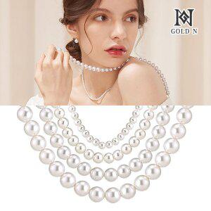 [골드앤] 14K 그레이스 진주 4mm/6mm/8mm/10mm 목걸이 (38cm/42cm/45cm)