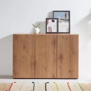 [장인가구]보니타 템바보드 높은 거실 수납장 장식장 1200