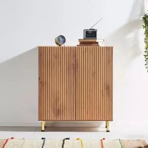 [장인가구]보니타 템바보드 높은 거실 수납장 장식장 800 다리형