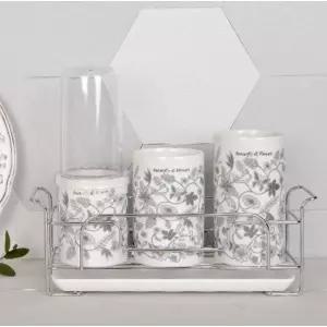 [골든벨](광주신세계)버터플라이 그레이 3단 수저통+뚜껑