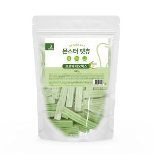 네이처잇 몬스터 펫츄 덴탈케어 프로바이오틱스 500g 강아지대용량간식 껌