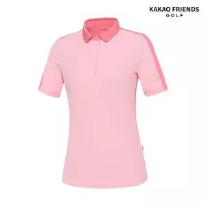 [카카오프렌즈골프] 여성 투톤 폴로 티셔츠 (택가격:158000원)