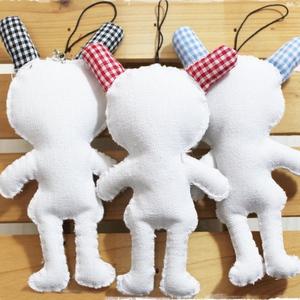 캔버스봉제인형 토끼 걱정인형만들기 무지 꾸미기 색칠하기 만들기 캐릭터 DIY 헝겁