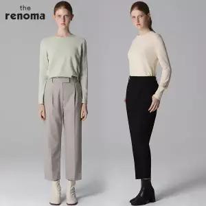 [더레노마][레노마(renoma)] 모노 핀턱 울 슬랙스 (택가격 159000원)