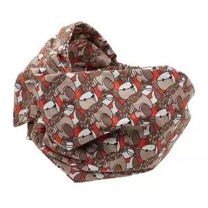 [버버리] 키즈 토마스 베어 프린트 헤어밴드 스칼렛 오렌지 105803116