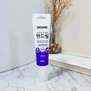 오공 욕실용 핸드씰 투명 100ML/욕실/실리콘/보수/화장실/곰팡이/항균/방지/접착/줄눈/청소/세면대/주방