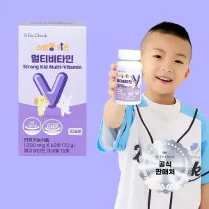 닥터체크 스트롱키즈 멀티비타민 60정, 1박스 (1개월분)