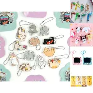 냥냥 랜덤 아크릴키링 (24개 1세트)/키링/미니/인형/세트/박스/큐브/부적/운세/파우치/가방/참/장식/스마트