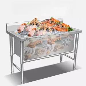 야외 개수대 싱크대 세척 씽크볼 영업용 대형 오른쪽 이동식 보조 스테인레스