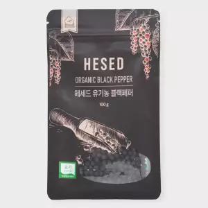 헤세드 유기농 블랙페퍼 통후추 리필 파우치 100G 캄보디아산