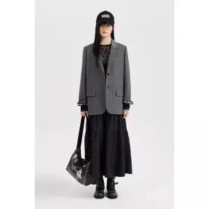 [럭키슈에뜨](센텀시티점)[4/18 출고] TR 베이직 싱글 자켓 LQJAX26225GYM (온라인전용)