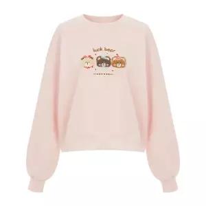 [롯데백화점]샐리 베어 패치 레터링 자수 맨투맨_I6A-CTS022