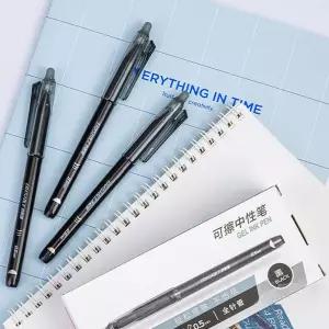 지워지는볼펜 0.5mm 중성펜 블랙 12개입 수정가능 필기용