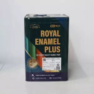 KCC페인트 로얄에나멜플러스 유광 회색 18L 에나멜페인트 목재 철재용