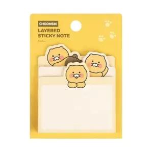 카카오프렌즈 레이어드 3단 점착메모지 춘식이 (1개입)