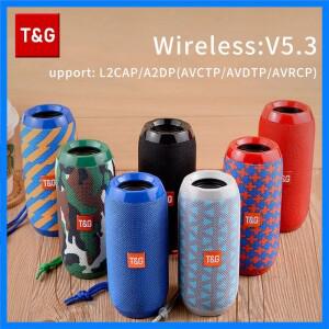 블루투스 스피커 T&G TG117 휴대용 TWS 사운드 박스 방수 라우드스피커 야외 스테레오 서라운드 스피커 TF