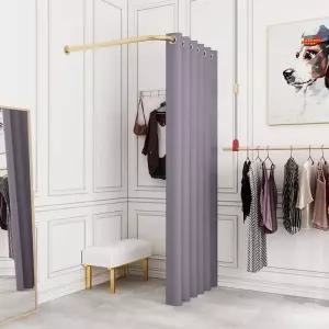 피팅룸 옷갈아입는곳 업소용 이동식 옷가게 탈의실 스탠드 의류가게 커튼