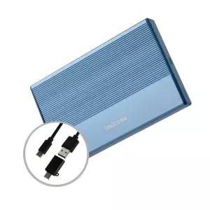 유니콘 USB3.2 Ge2 2.5인치 HDD SSD 외장하드케이스 A+C젠더 알루미늄 간편조립 HDD-800VA
