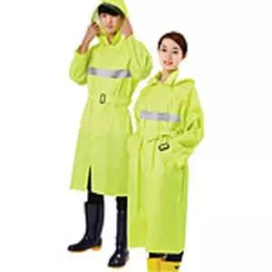 야간작업용 탈부착모자 안전우비 원피스 형광그린색상