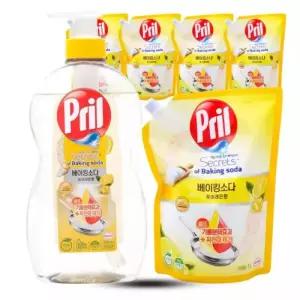 프릴 베이킹소다 퓨어레몬 본품 700ml 1개 + 리필 1L 5개