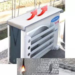 에어컨 실외기 6중단열 난연 열차단덮개 아파트 에너지절약 실외기가림막 카바