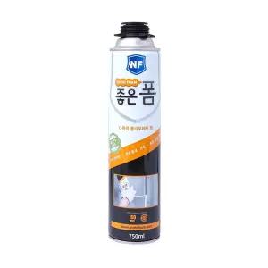 좋은폼 스프레이 750ml 건용 우레탄폼 틈새 충진 단열 난연 보온