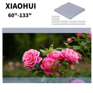 샤오후이 심플 프로젝터 야외용 폴리에스터 소프트 커튼 커튼 60-150인치 휴대용 HD 4K 영화 스크린