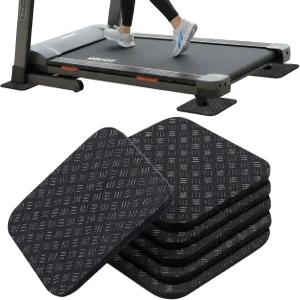 6PCS 미끄럼 방지 워킹 패드 매트 카펫 하드우드 바닥 실내 및 체육관용 트레드밀 운동용 자전거 기계용